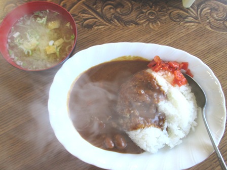秋田県　ジンギスカン食堂　カレーライス