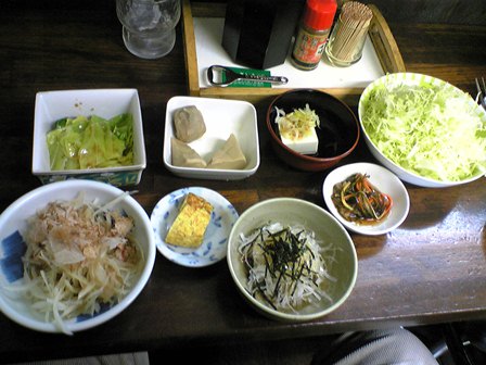 仙台　麺遊喜　ステーキ定食（前菜）