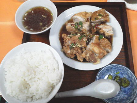 仙台　上海王飯店　鶏唐揚げ（醤油）
