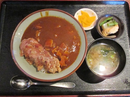 仙台　欅屋　鶏唐カレー丼定食