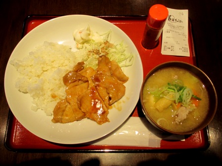 仙台　お米ギャラリー（駅前）　豚生姜焼き定食