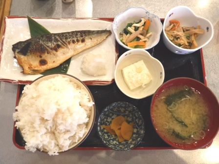 仙台　天海のろばた分店　サバの仙台味噌漬け焼き定食