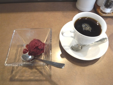 仙台　ＴＯＰ　シャーベット＋コーヒー