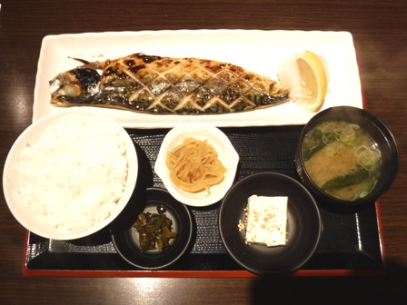 仙台　伊達屋　サバの文化干し焼き定食