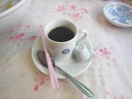 仙台　らーめん竹　サービスコーヒー