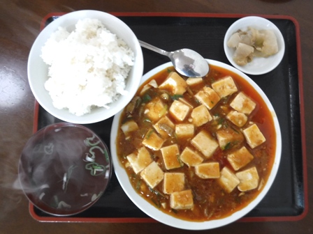 仙台　東昇飯店　マーボー豆腐定食