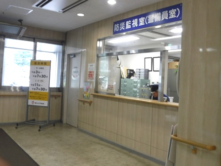 仙台　東北大学病院　正面玄関警備員室