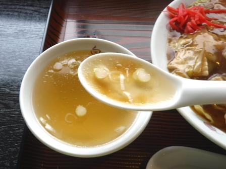 仙台　白龍　スープ