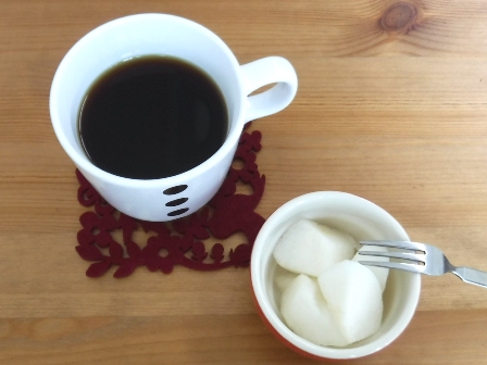仙台　ＫＡＺＵキッチン　コーヒーと梨