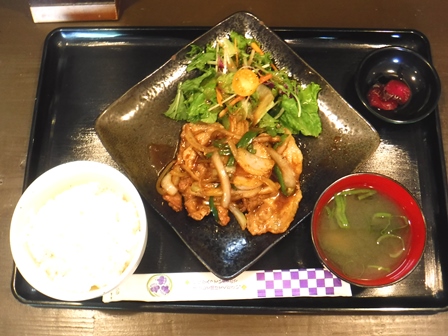 仙台　三丁目食堂　豚生姜焼き