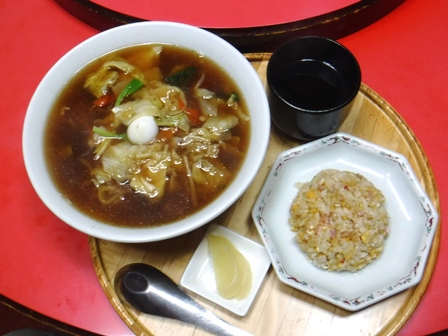 仙台　源華　五目麺ミニチャーハンセット