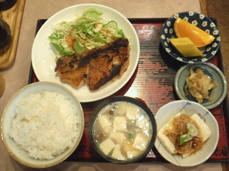 仙台　三好ロフト　メヌケの味噌焼き定食
