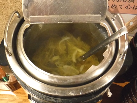 仙台　魚民国分町店　スープ