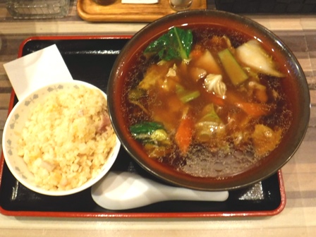 仙台　南園　広東麺半チャーハン