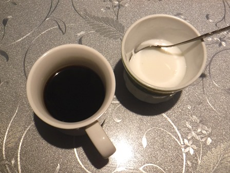 仙台　須賀の家　コーヒーと杏仁豆腐