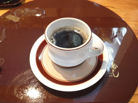 仙台　廣寿司　サービスコーヒー