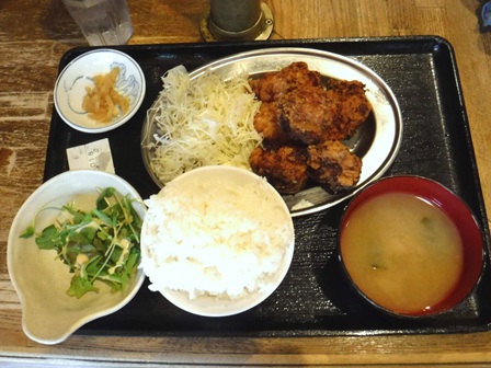 仙台　ナミヘイ　唐揚げ定食