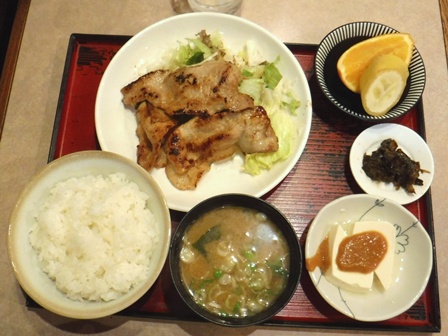 仙台　三好ロフト　豚肉ロース焼き定食