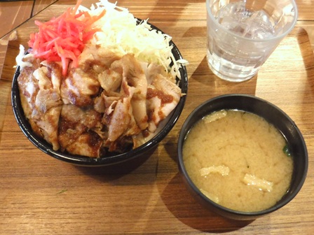 仙台　ガブリシャス　岩中豚のスタミナ焼肉丼