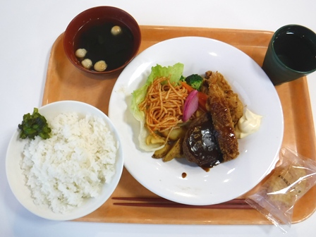 仙台　ガス局食堂　クリスマスプレート大盛り