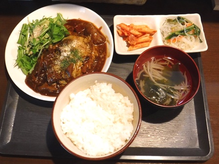 仙台　おれこな食堂　チーズハンバーグ