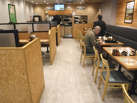 仙台　松のや仙台中央店　店内