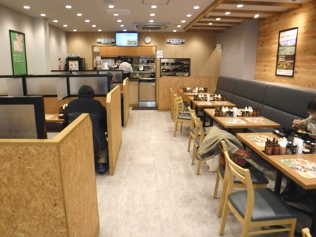 仙台　松のや仙台中央店　店内