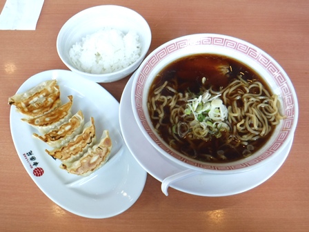 仙台　幸楽苑幸町店　郡山ブラック素ラーメン餃子セットライス