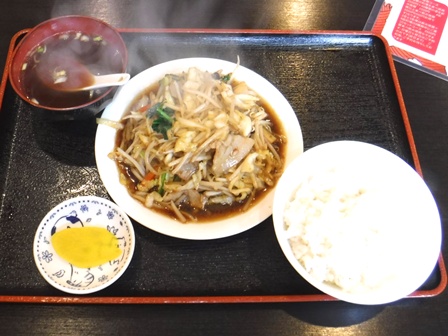 仙台　吉満飯店　野菜炒め定食