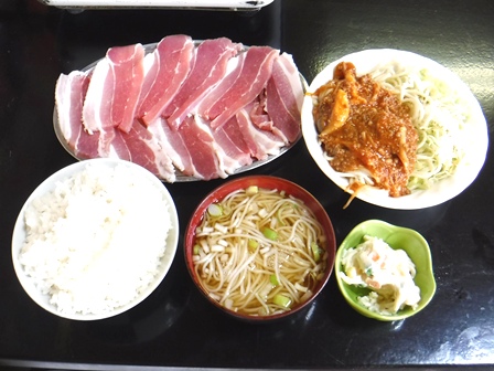 仙台　ヒデ　豚カルビ定食