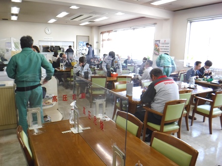 仙台　花き市場食堂　店内