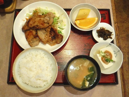 仙台　三好ロフト　豚肉ロース焼き定食